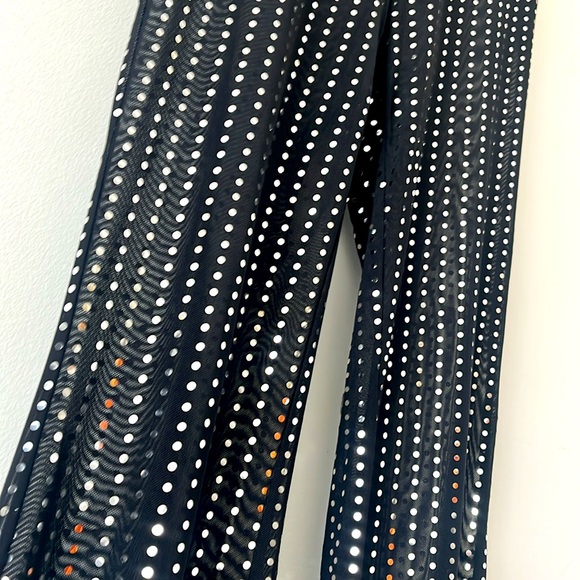 Sparkly flared mesh pants. Festival vibes. - Picture 6 of 8